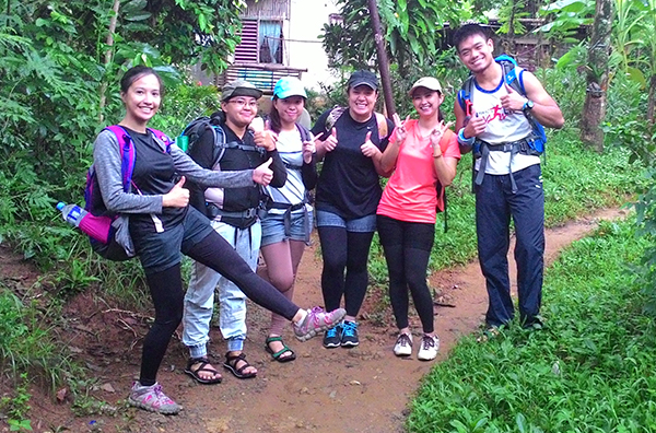 The brave hikers