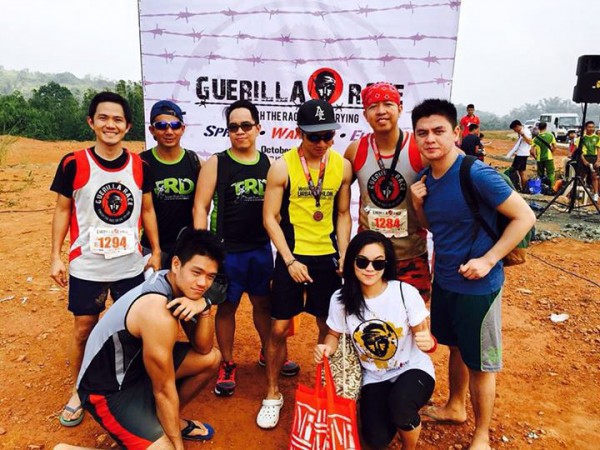 With the team