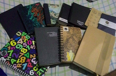 Just some of the notebooks in my collection