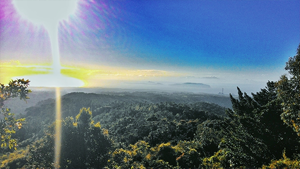 Corregidor island seen from the open trail