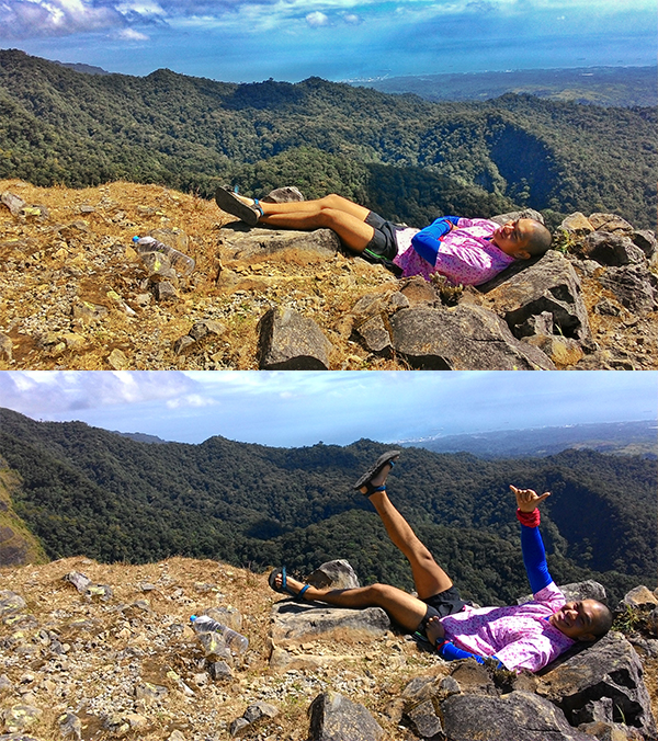 The wind is so refreshing I made a rock bed and almost fell asleep