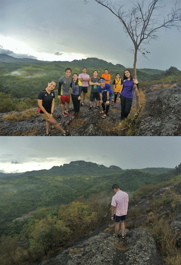 Mt. Gola summit with Mt. Mabio at the back, still closed to public hikers