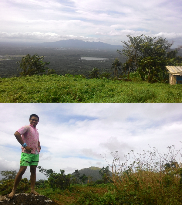 IDK what mountain range this is, and me with Mt. Kalisungan at the background