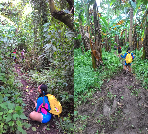 The descent was even harder, with us slipping every few minutes