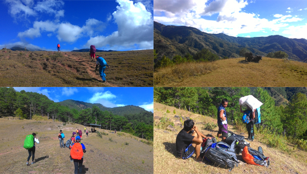The initial trail was a rolling terrain with beautiful views of other Benguet mountains