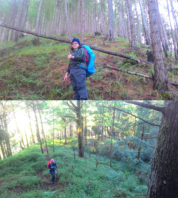 Ready for a whole day's trekking!