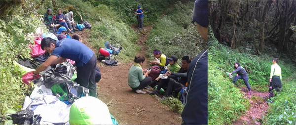 It is a great blessing to be provided with natural and potable water by the mountain as we climb it