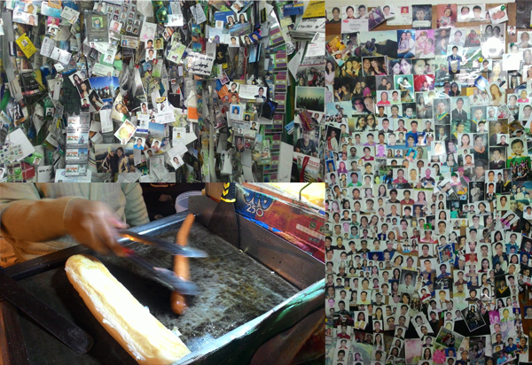 Lots of photos and finally, a foot long hotdog sandwich from Session Road