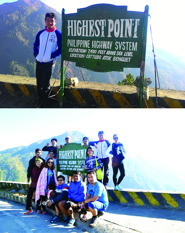 We passed through the highest part of the Philippine highway system