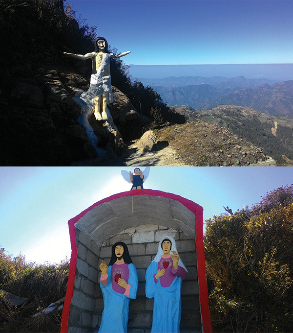 Some of the sculptures along the way