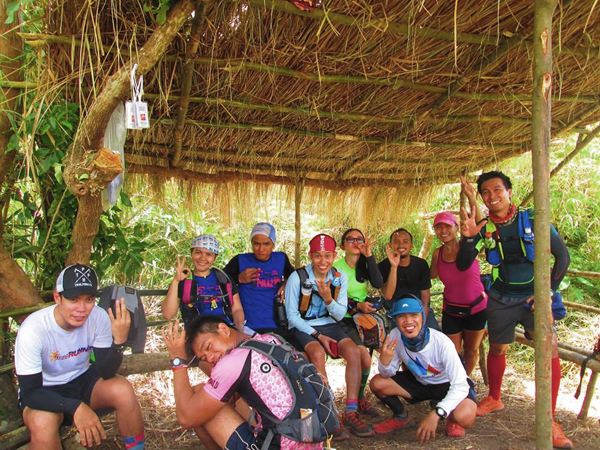 Escaping the heat at the Apayang hut