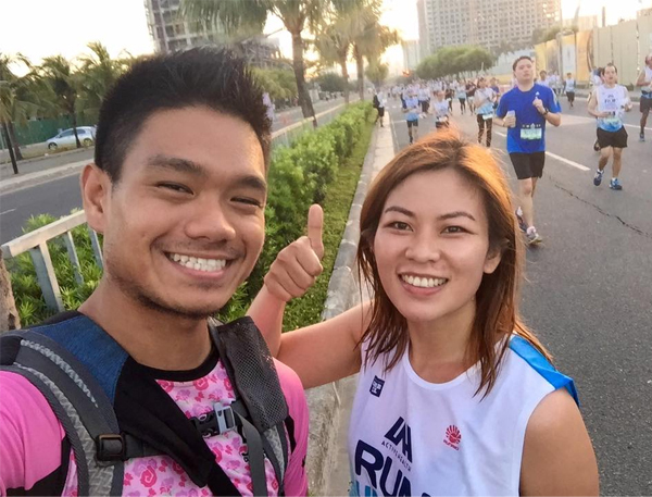 With idol Karren, finally meeting for the first time