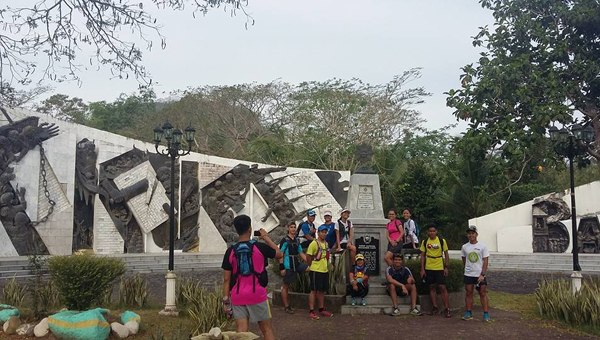 At the shrine of Bonifacio