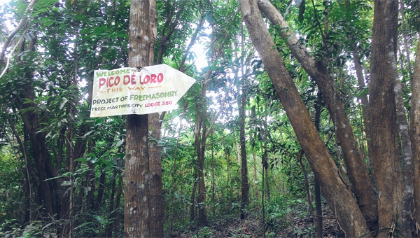 Sign at the old trail