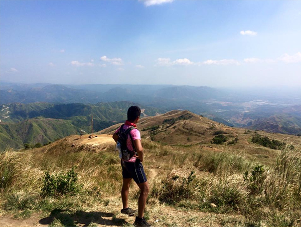 Wonderful view of the mountain ranges and the city