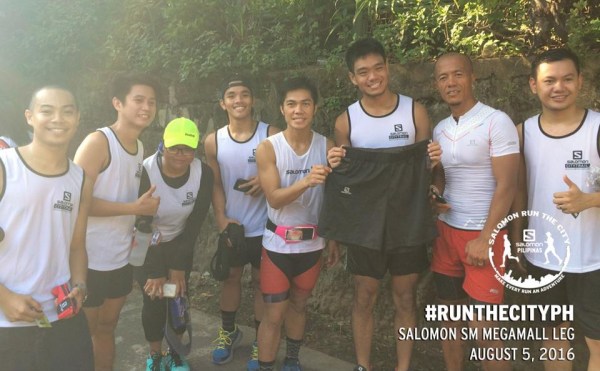 With Sir Wilnar and Sir Andrew and other runner friends with my new shorts!
