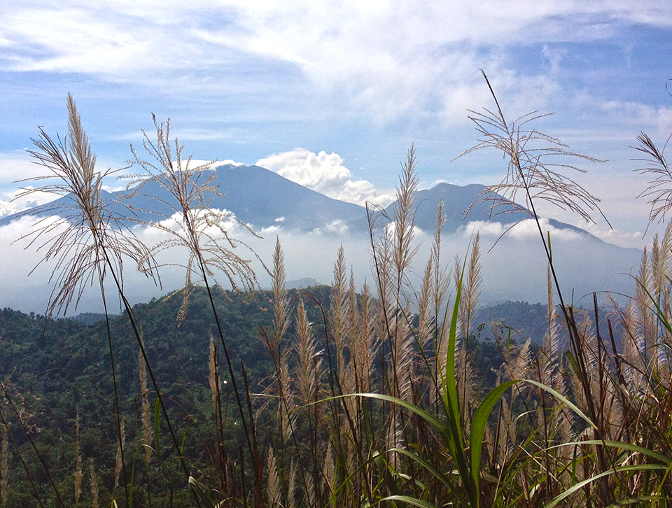 Mt. Banahaw and Mt. Cristobal sleeping at the distance