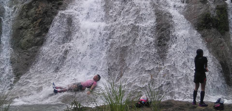 Enjoying the falls