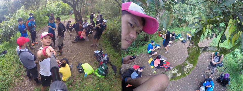Lunching at the campsite