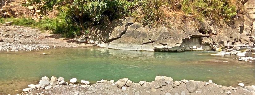 It's not that obvious, but the waters are crystal clear!