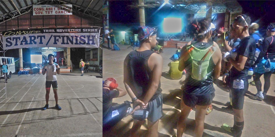 Getting a picture in before the start; The 3 icons of trailrunning