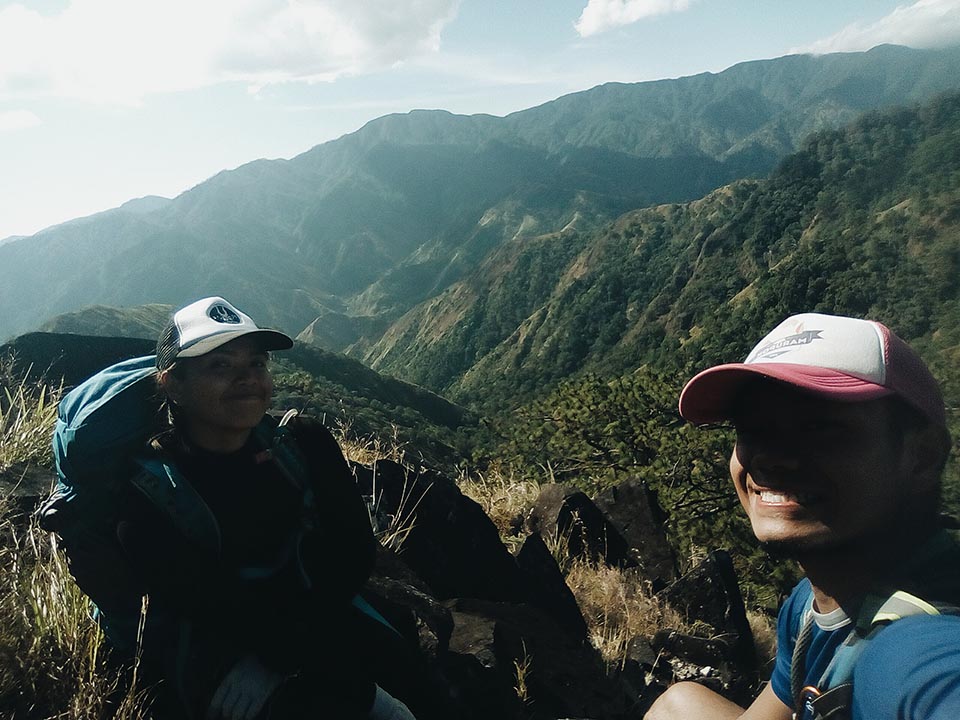 Taking a breather in the middle of assaulting Mt. Timarid